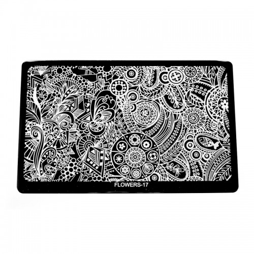 Stamping Plocica Flowers 17